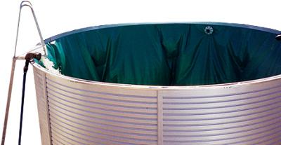 Plastic water tank liners